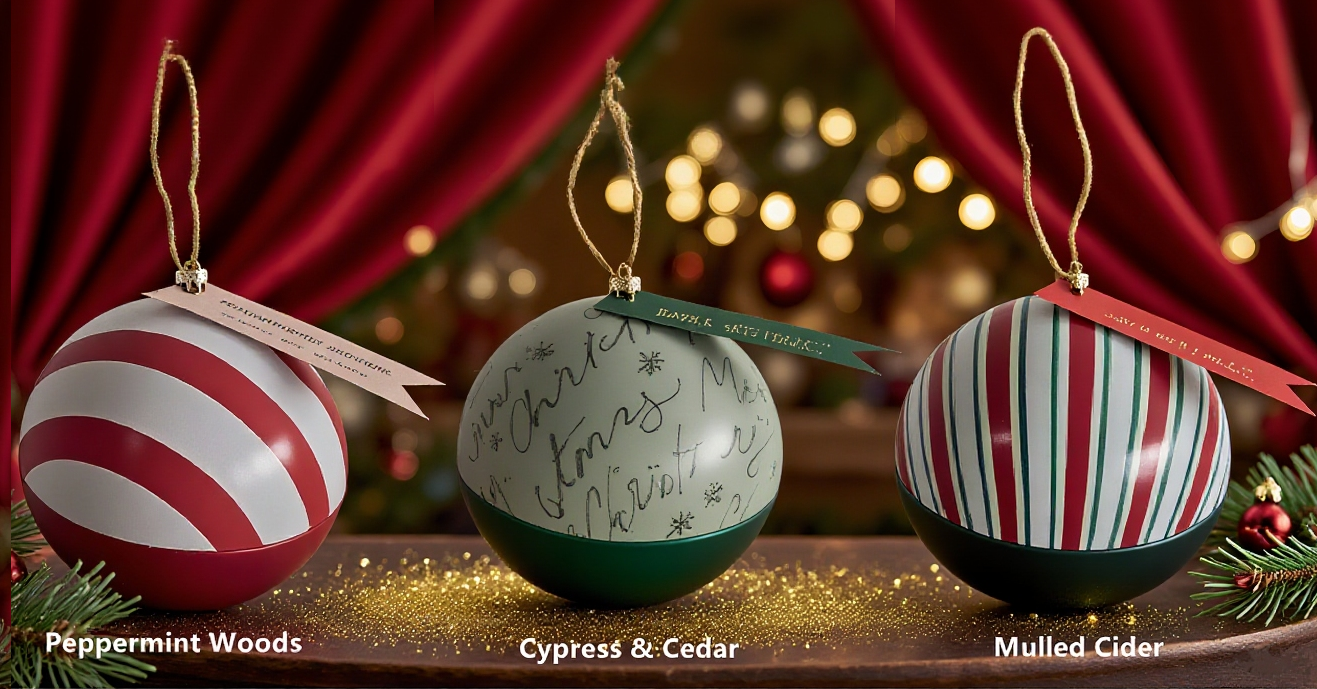 Printed Ornament Tin Candle